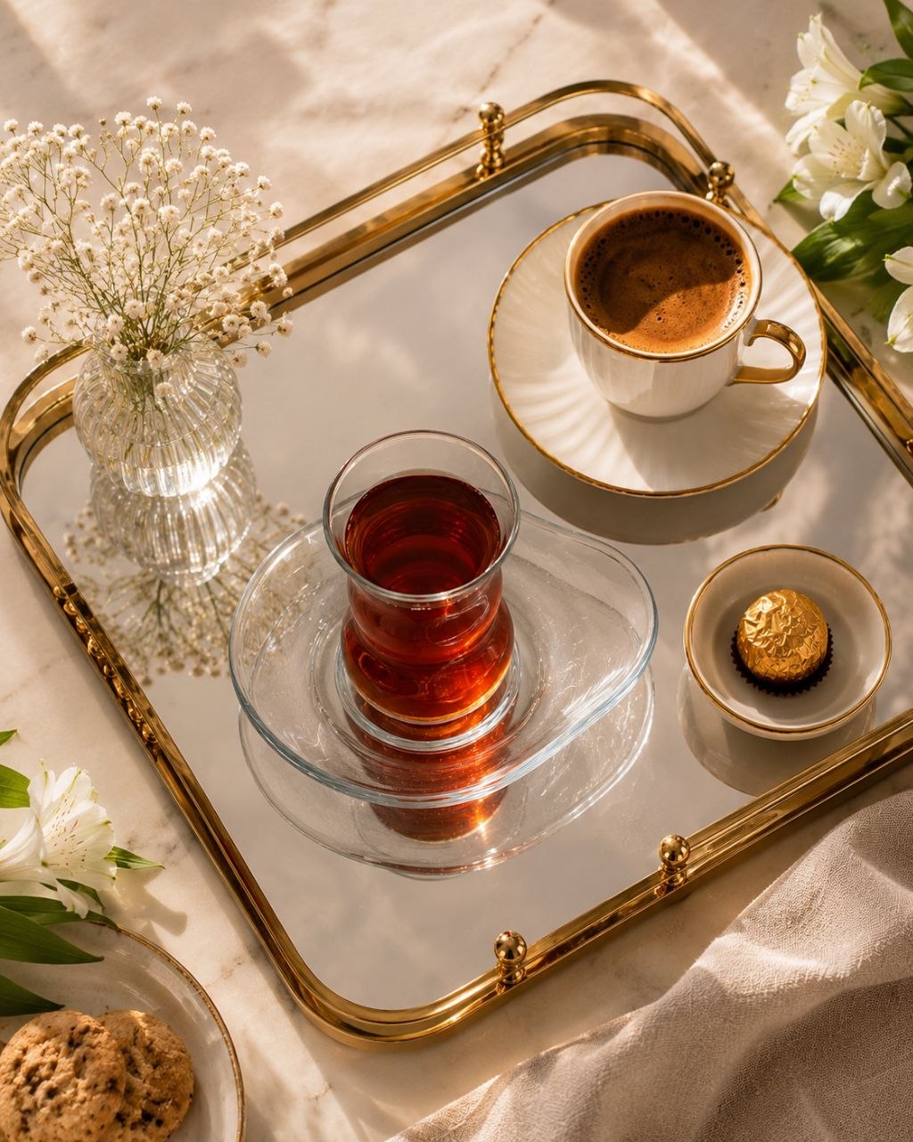 Turkish tea set 12 pieces