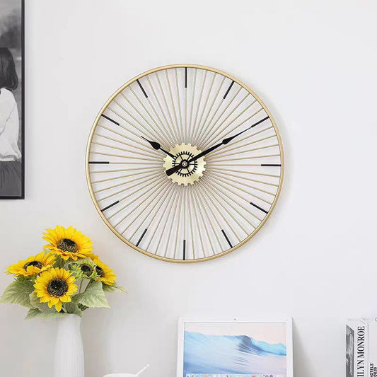 Metal wall clock