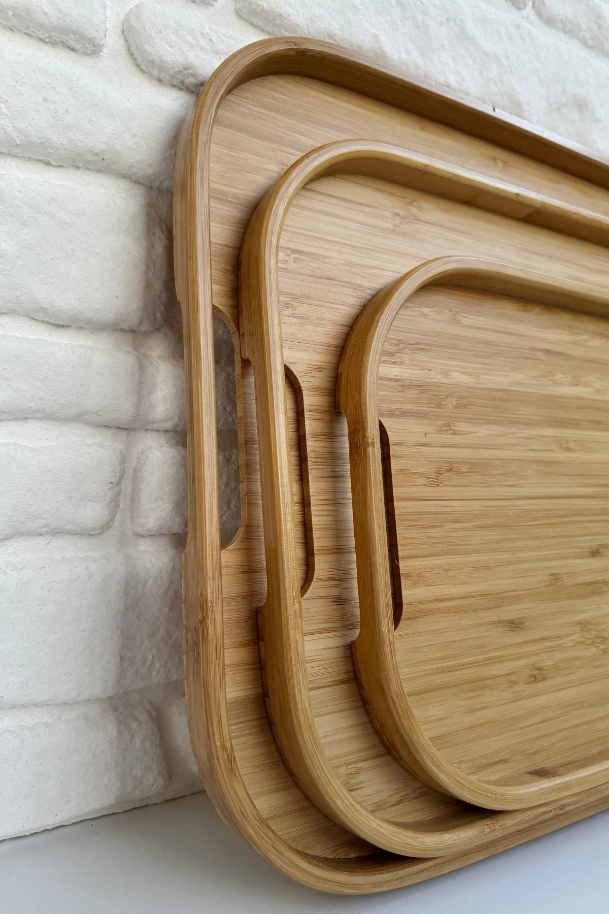 Bamboo Tray set 3 pieces