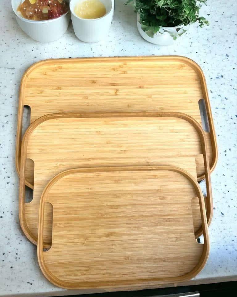 Bamboo Tray set 3 pieces