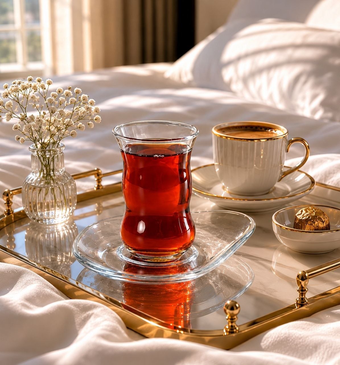 Turkish tea set 12 pieces
