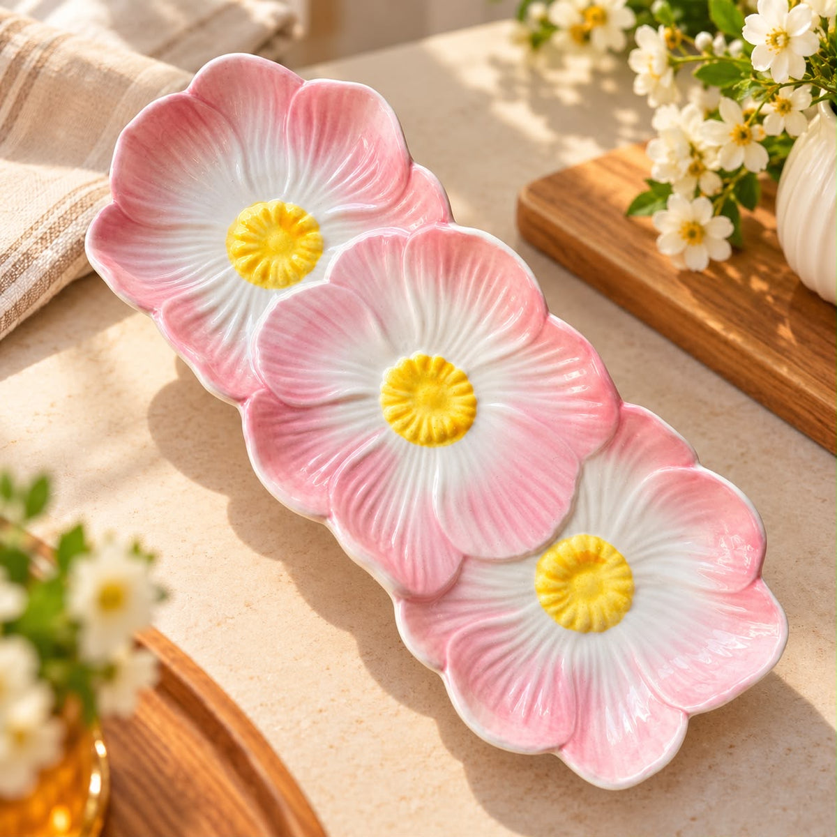 Snacks flower plate 30 cm