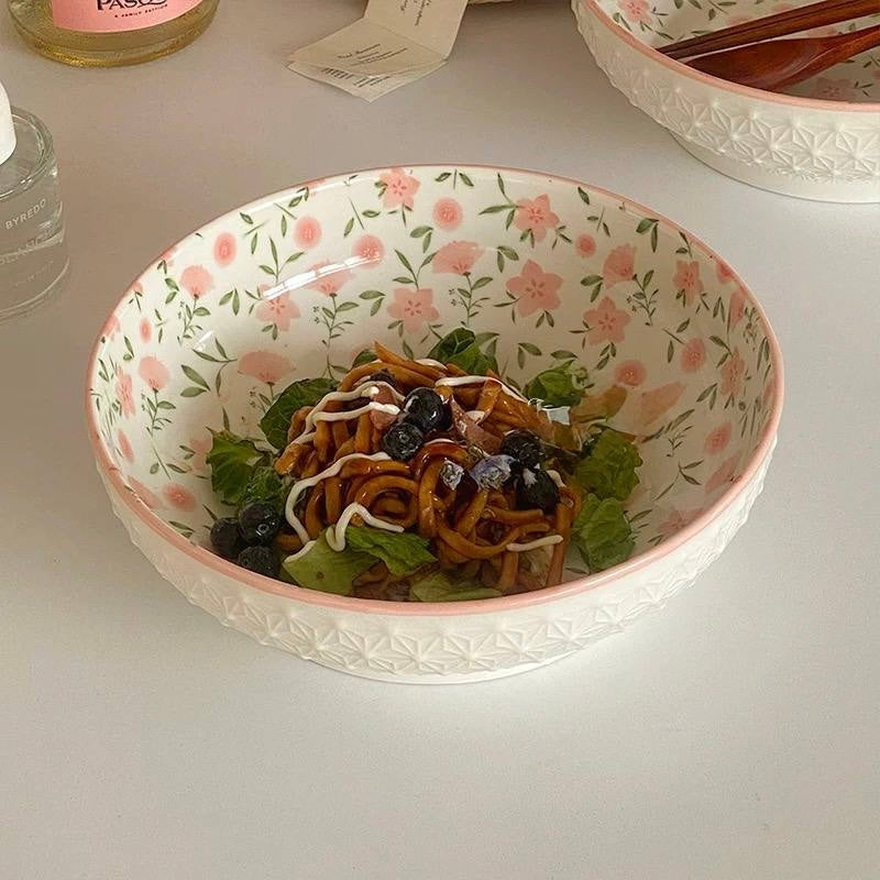 Flory porcelain plate