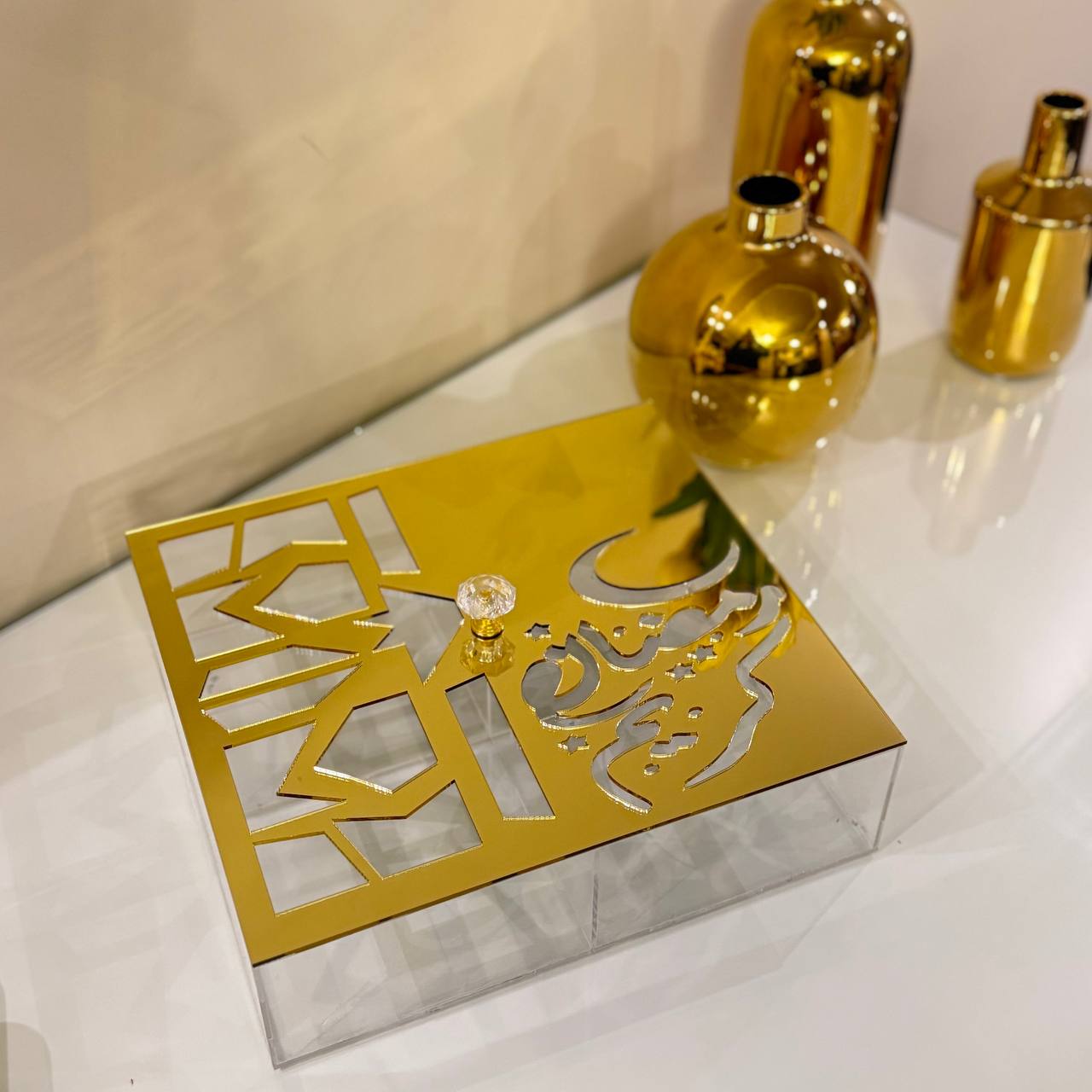 Ramadan Acrylic snacks Box