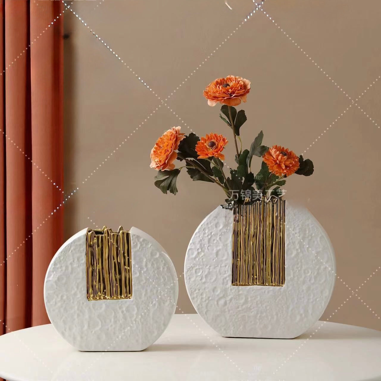 Europe Porcelain vase set 2 pieces