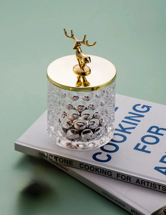 Gazelle glass bonbonniere