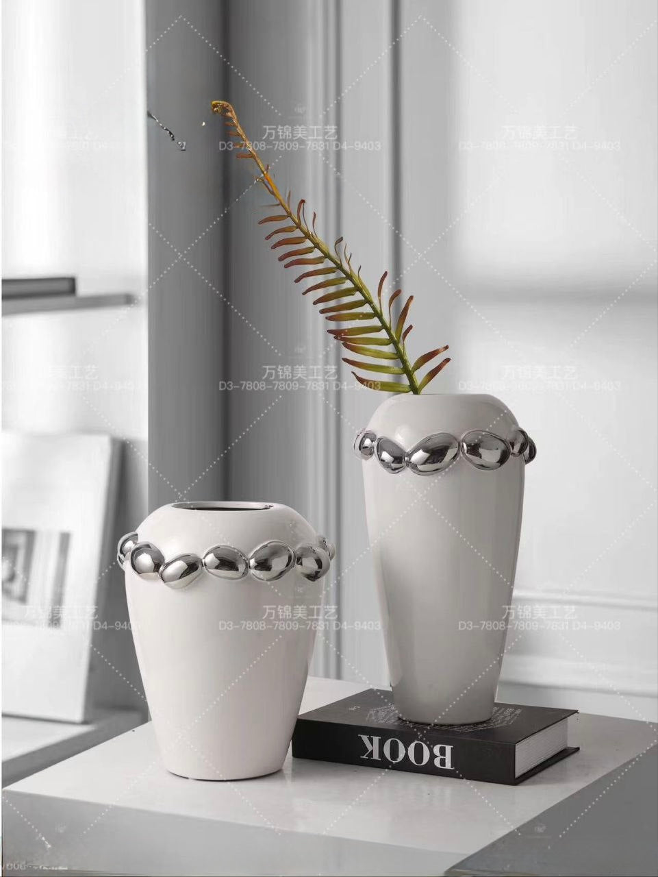 Europe porcelain vase set 2 pieces