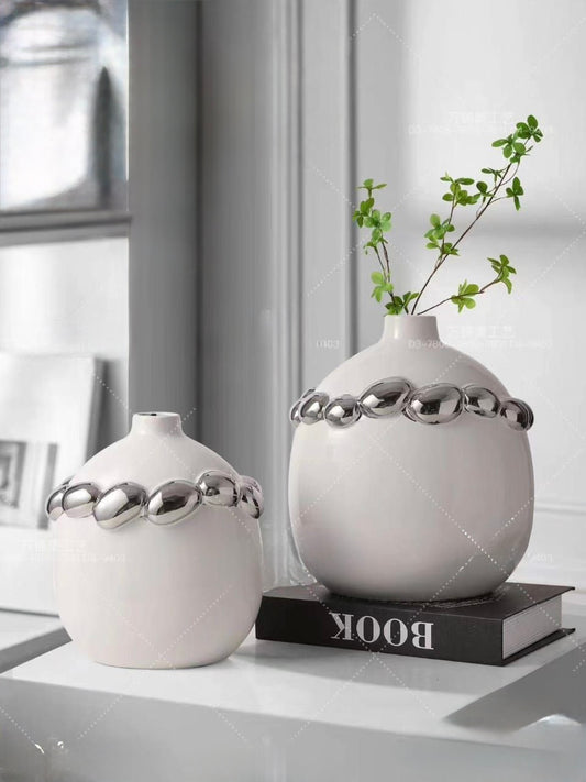 Europe porcelain vase set 2 pieces