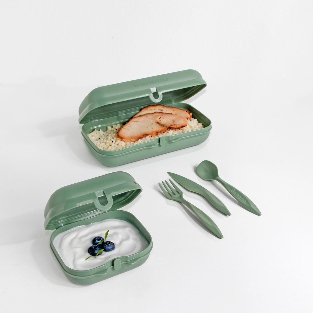 Easy lock lunch box set 3*1