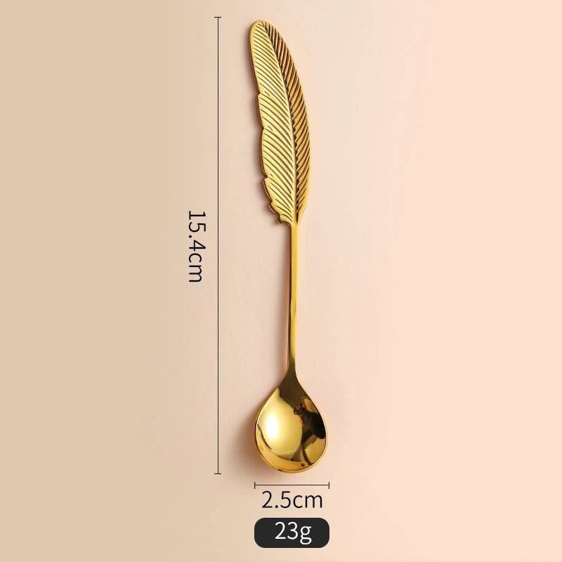 Stainless steel spoon set 6 pieces