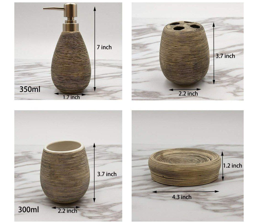 Porcelain bathroom set