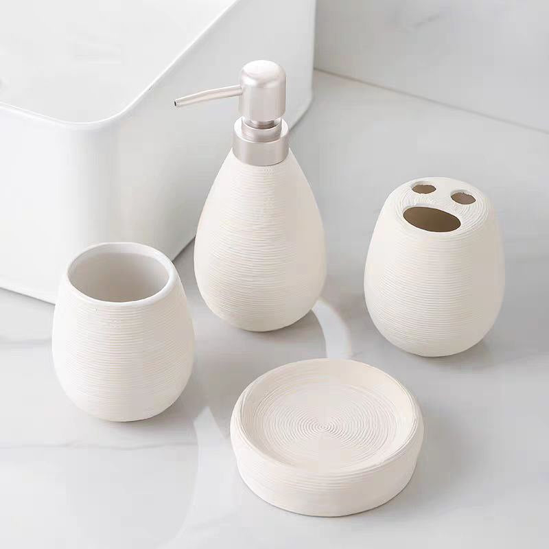 Porcelain bathroom set