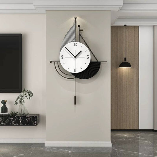 Metal tableau clock