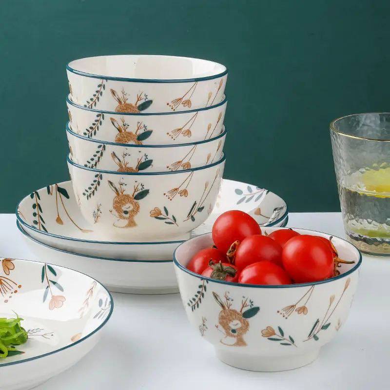 Porcelain plate set