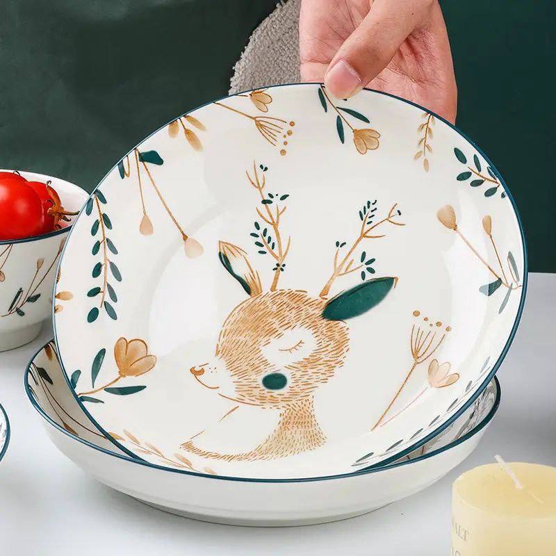 Porcelain plate set