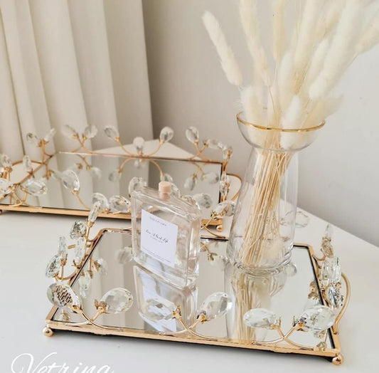 Crystal tray set