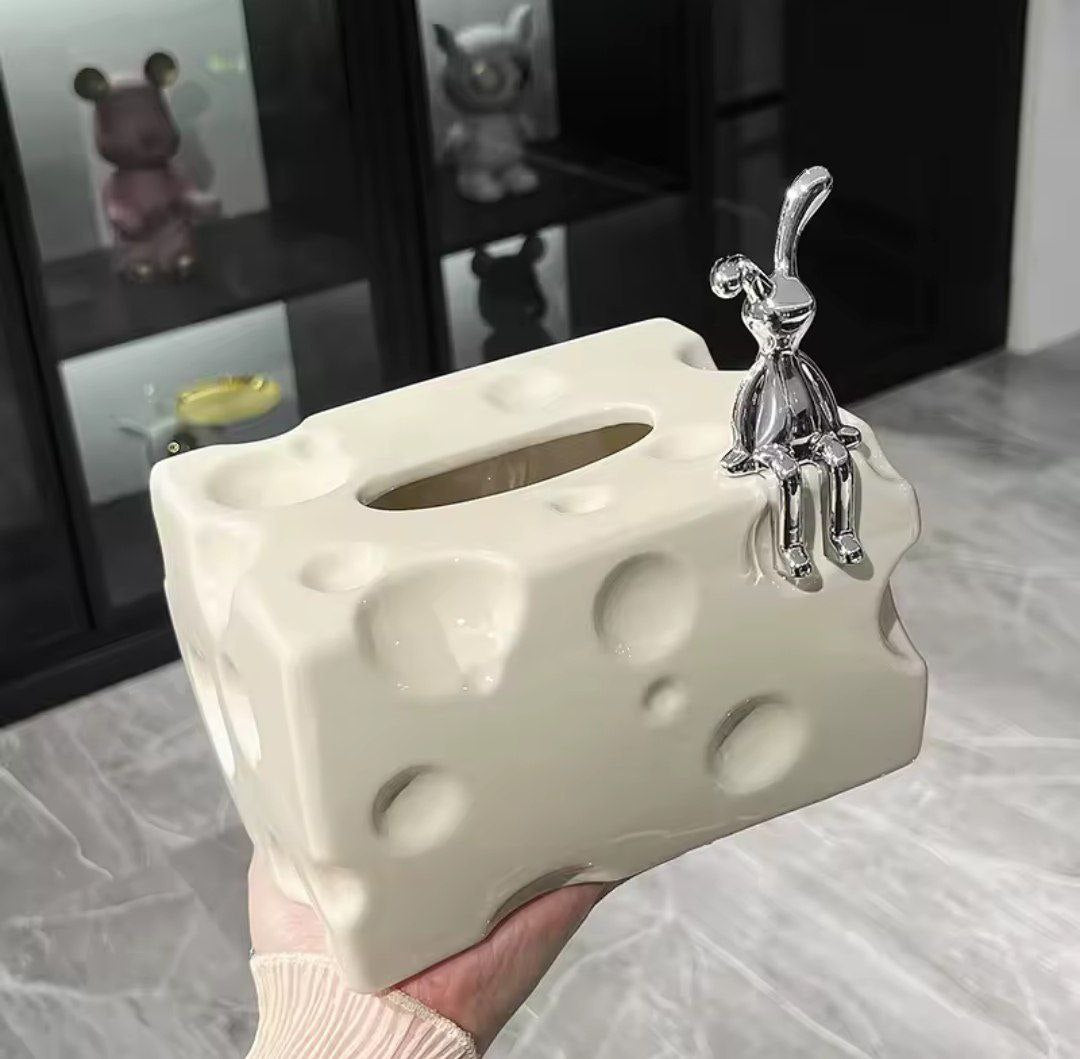 porcelain tissue box