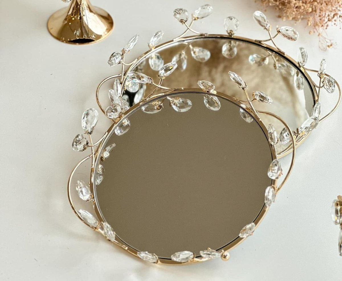 Crystal tray set