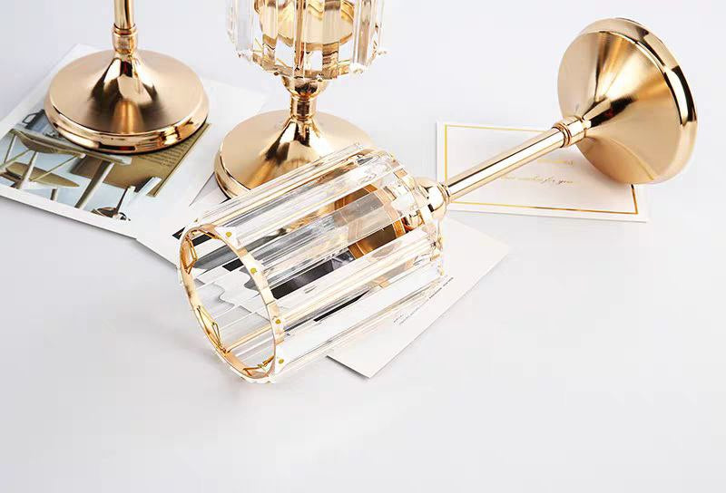 crystal candlestick set