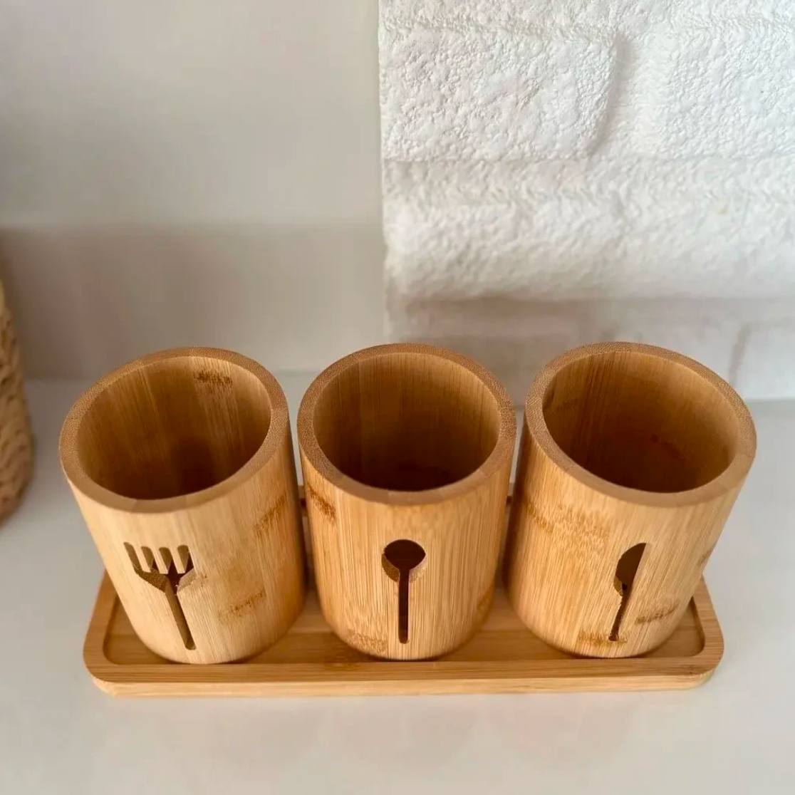 Bamboo Spoon strainer