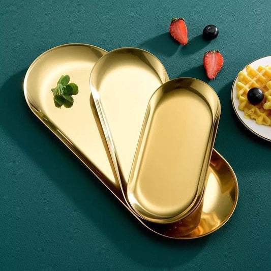 Gold plates set 4 pieces