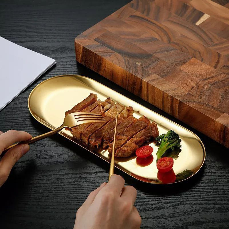 Gold plates set 4 pieces