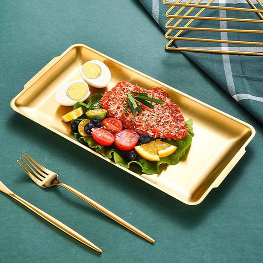 Gold stainless steel service set 3-piece