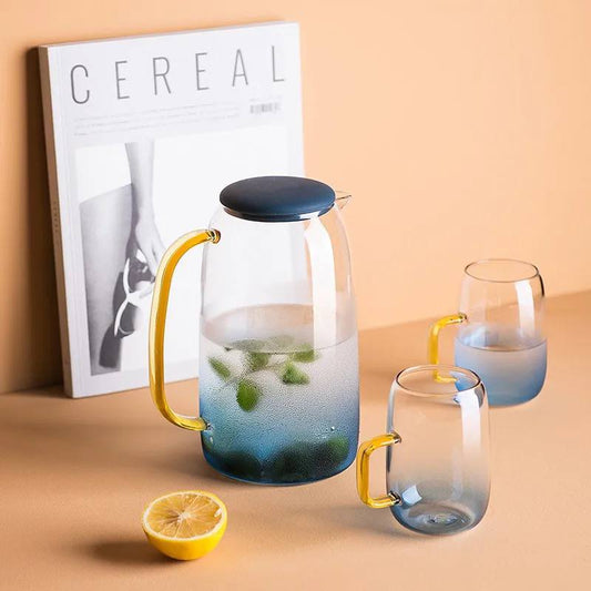 Blue pyrex set 5 pieces