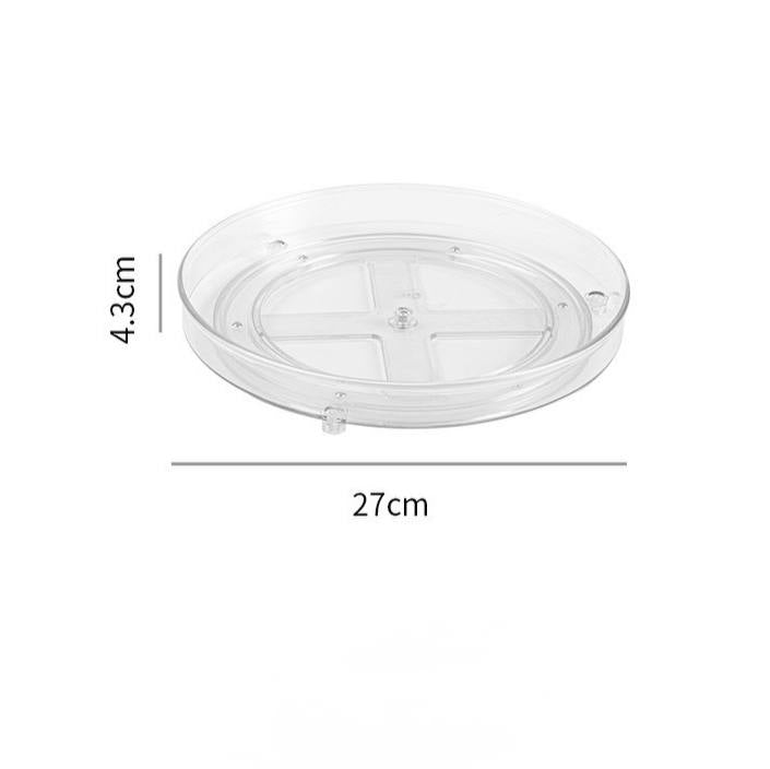Revolving acrylic makeup rack or organizer