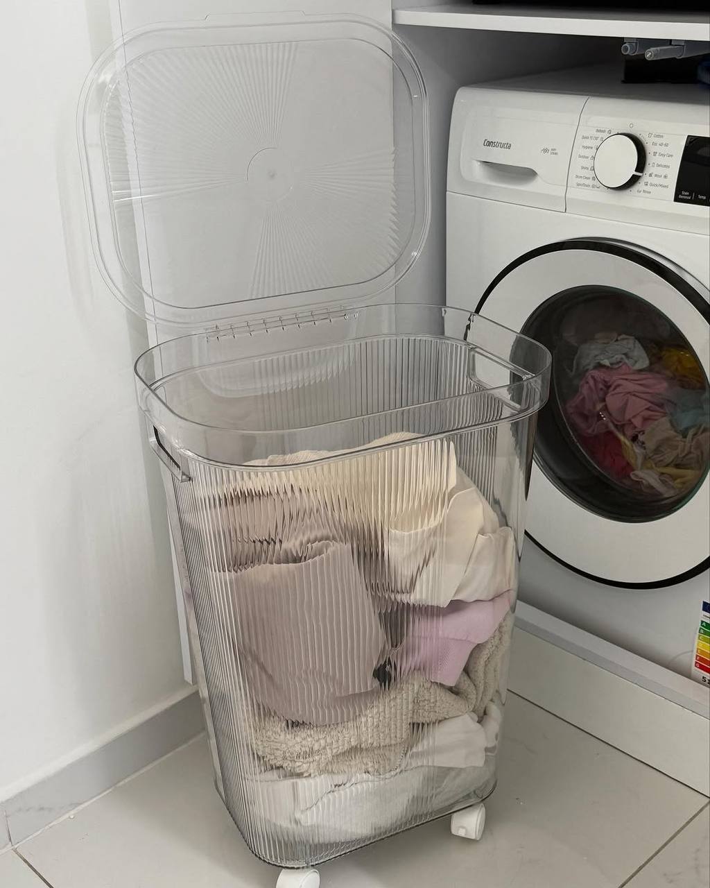 Acrylic laundry basket