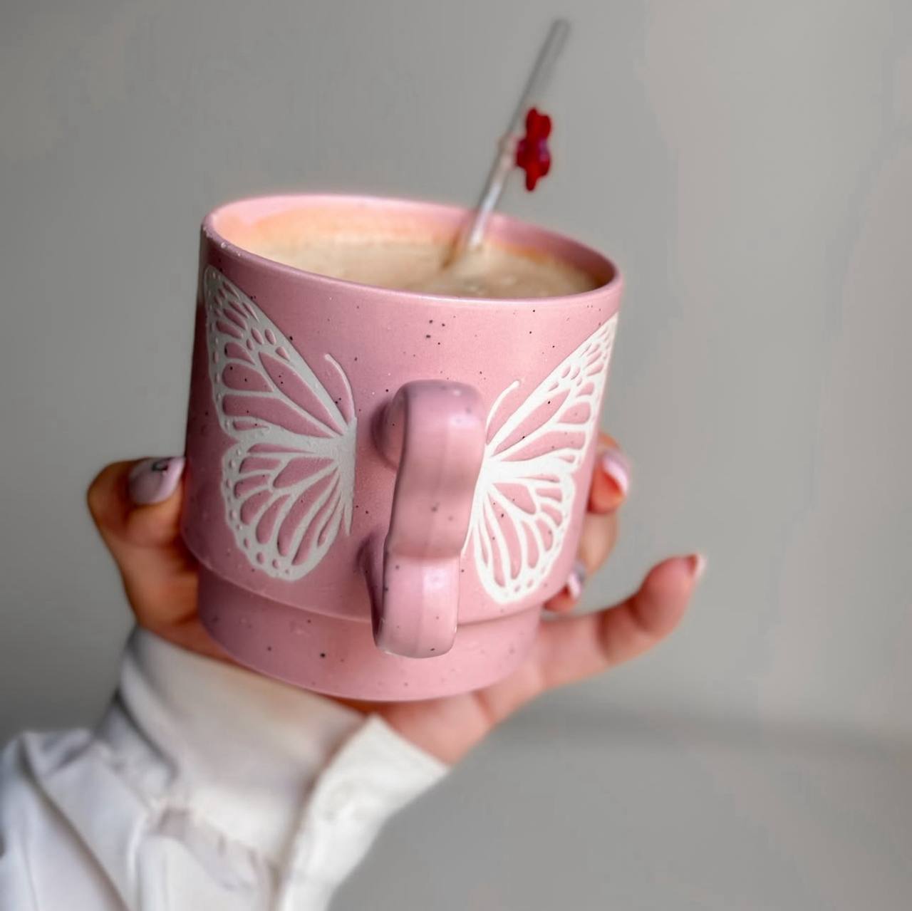 Butterfly mug set 4 pieces