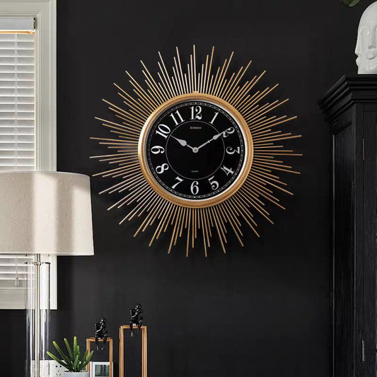 Metal Golden fram clock