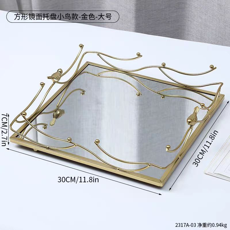 Metal bird tray