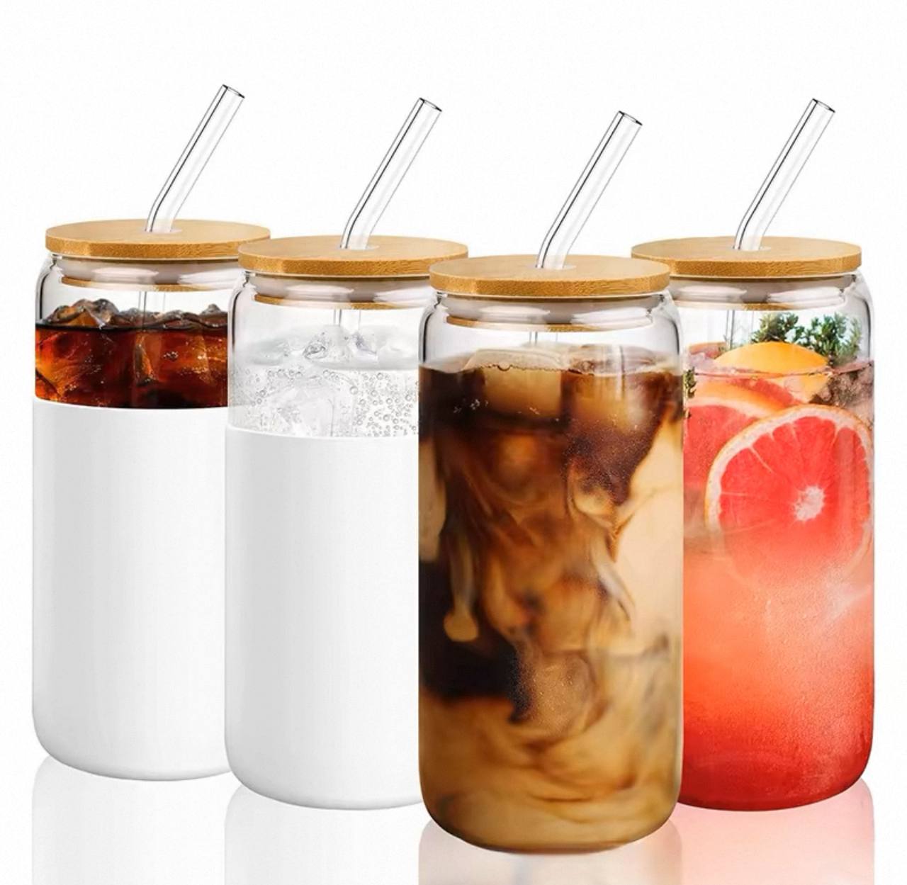 Ice coffee Pyrex mug set 4 pieces
