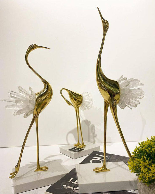 Metal marbel decorative set 3 pieces