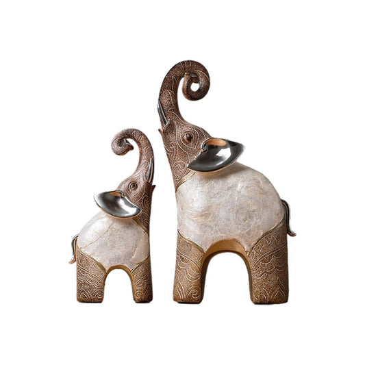Decorative elephant set 2 pieces