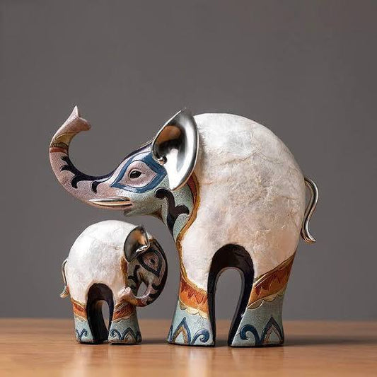 Decorative elephant set 2 pieces