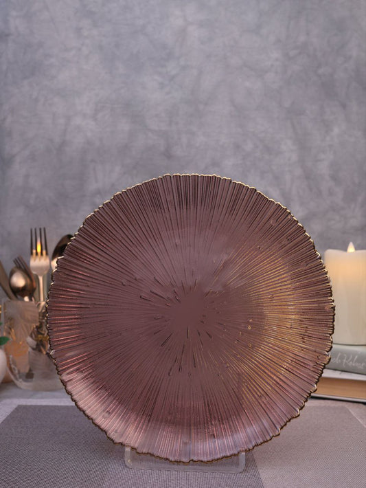 Glass service plate 35 cm