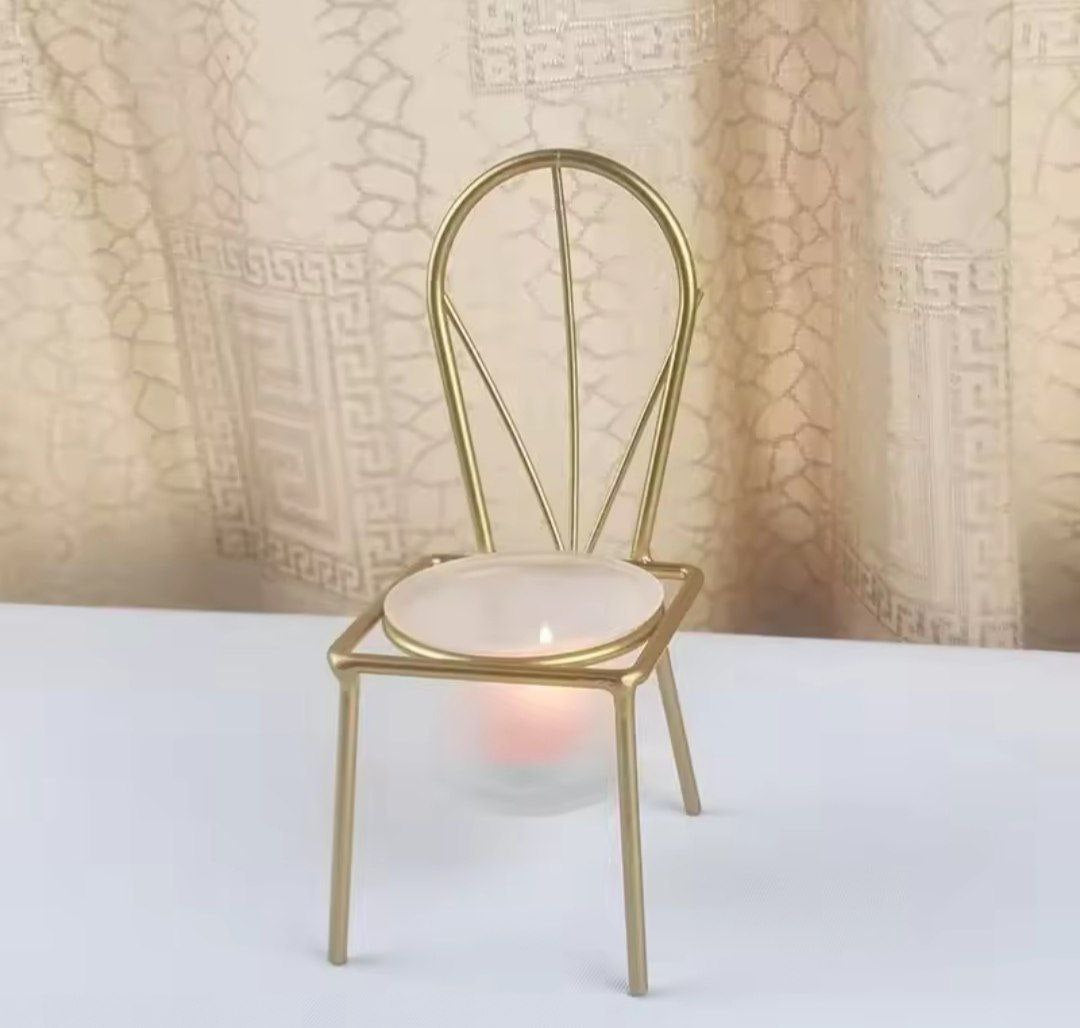 Chair-shaped candle holder and plant pot