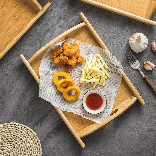 Bamboo tray set 3 pieces