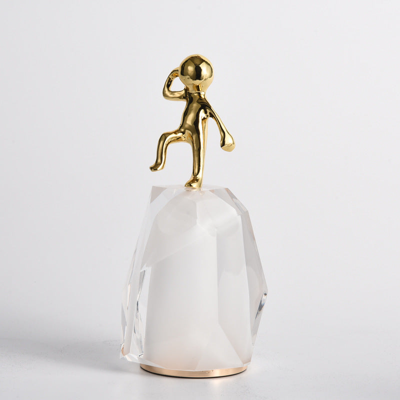 Decorative model in crystal