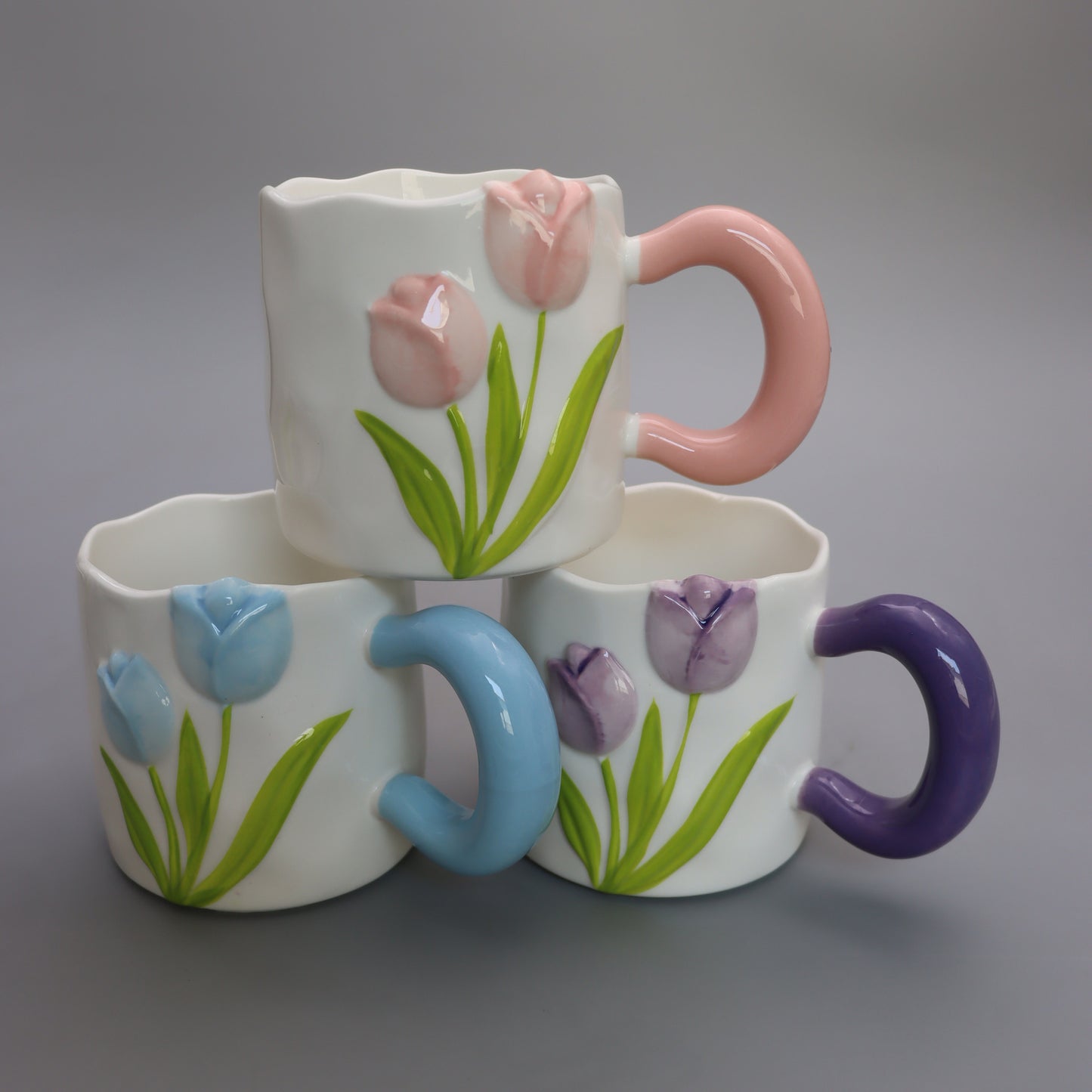 Flower porcelain cup