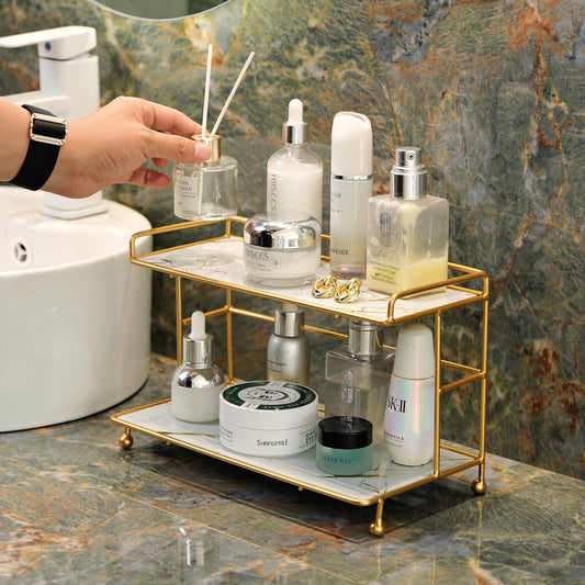 Stand Accessory Metal in Marble Glass