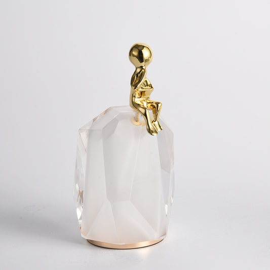 Decorative model in crystal