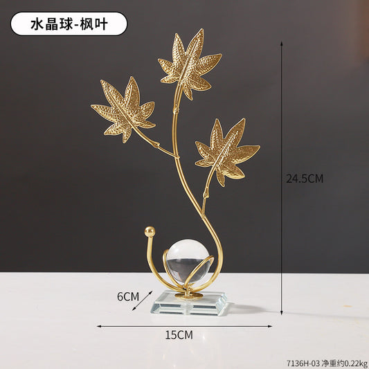 Decorative stand with crystal