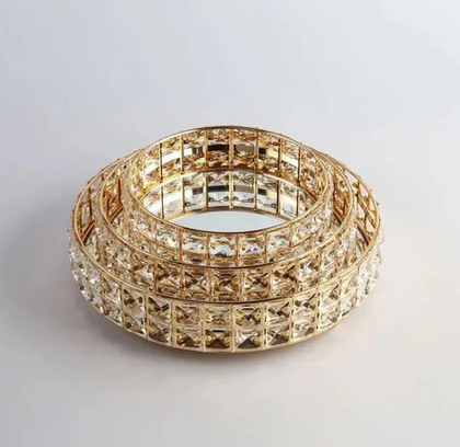 Crystal tray set
