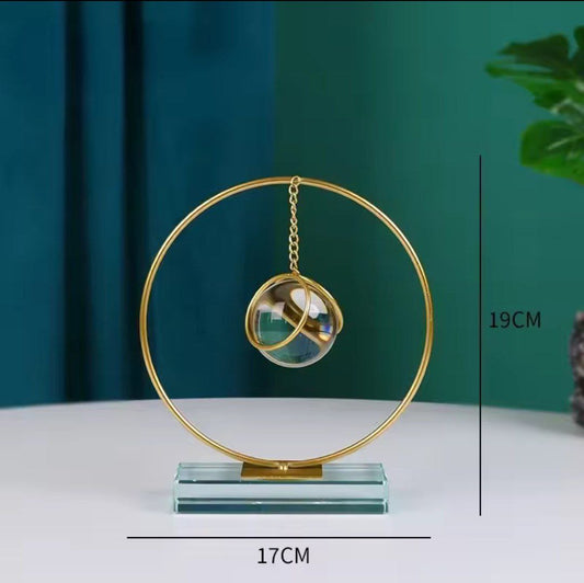 Decorative stand with crystal
