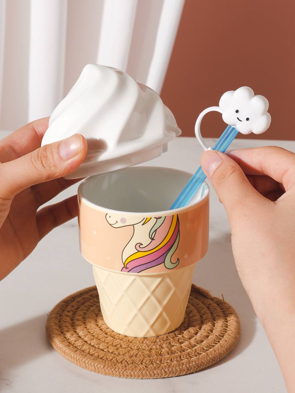 Mug set 4 pieces porcelain