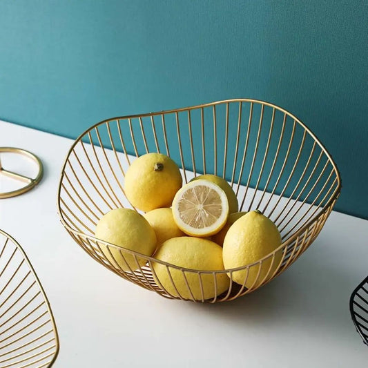 Gold fruits plate