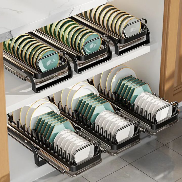 sliding dish rack